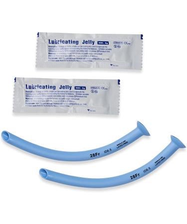 LINE2design Nasal Airway Kit 28F - Pack of 2 - Latex-Free Respiration Tubes for Emergency Rescue and First Aid with Lubricating Jelly Packets - Buy Online on GoSupps.com