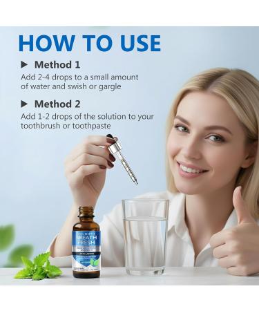 Bad Breath Treatment for Adults - Natural Fast-Acting Breath Freshening Drops with Long-Lasting Protection Alcohol-Free Oral Care Solution for Social Confidence - Buy Online on GoSupps.com