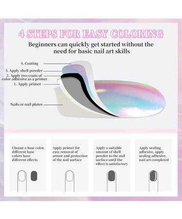 LFCFBH Pearl Chrome Nail Powder Shiny Chrome Nail Powder for Nail Art Decoration - Buy Online on GoSupps.com