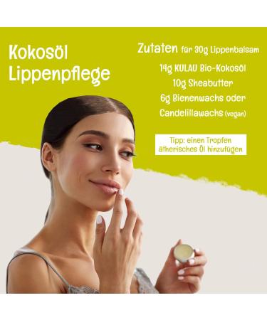  Kulau Kulau Organic Coconut Oil for Skin & Hair Coconut Grease for Cooking & Roasting Native & Cold Pressed Coconut Oil (6 x 450ml) - Buy Online on GoSupps.com