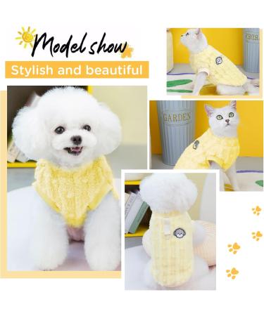 Warm Yellow Dog & Cat Sweater - Perfect for Small & Medium Dogs - Cozy Winter Clothing for Pets - Buy Online on GoSupps.com