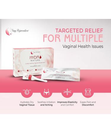 Hydro Nature Long-Lasting Vaginal Moisturizer with Hyaluronic Acid - 6 Disposable Applicators (3.5g each) | International Shipping Available - Buy Online on GoSupps.com