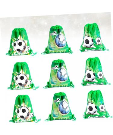 HOMSFOU 9pcs Kids Soccer Ball Kids Birthday Party Bags Gift Bags Football Treat Bags Football Goodie Bags Drawstring Burlap Bag Party Cookie Bag Kids Football Child Beam Port Storage Box - Buy Online on GoSupps.com