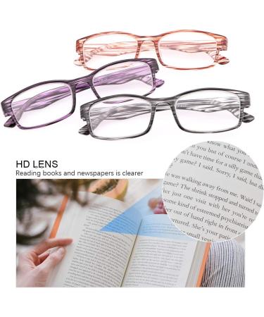 Shop 3 Pack Blue Light Blocking Reading Glasses for Men & Women | UV Protection Anti-Glare Eyewear +3.0 - Buy Online on GoSupps.com