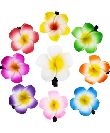36 Pieces Plumeria Flower Hair Clips Hawaiian Foam Flower Clips Frangipani Artificial Clips for Bridal Wedding Luau Beach Tropical Vacation Party Hair Decorations(5 cm/ 1.97 inch) 1.97 Inch (Pack of 36) - Buy Online on GoSupps.com