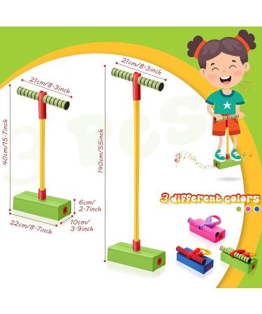 3 Pcs Foam Pogo Jumper Set - Fun & Safe Jumping Stick for Teens & Adults | Indoor & Outdoor Pogo Toy with Squeaky Sounds - Great Gift Idea! - Buy Online on GoSupps.com