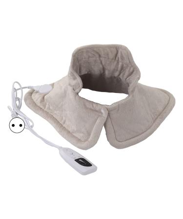 Heating pillows for the neck and shoulders weighted heating pillows with adjustable temperature and 4 time settings neck heating pillows soft electrically heated neck wrap (220V-EU plug) 220V EU plug