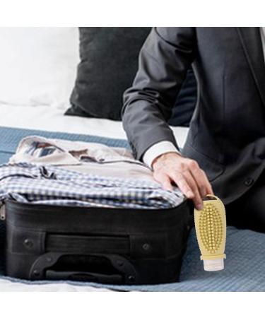 Leakage-Proof Silicone Shampoo Travel Bottles - Portable Non-Slip Handle & Massage Brush - Ideal for Travel & Storage - Buy Online on GoSupps.com