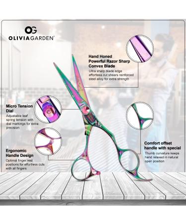 Olivia Garden SilkCut BCA Hair Cutting Scissors - 5.75 Inch Right Hand | Premium Quality Hair Shears for Professional Use - Buy Online on GoSupps.com