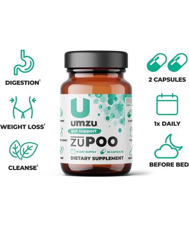 UMZU zuPoo 15-Day Supply - Gentle Laxative for Bloating Relief & Toxin Flush - Supports Weight Management - Made in USA - Buy Online on GoSupps.com