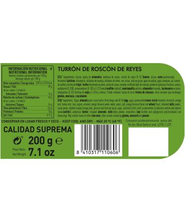 Rosc n de Reyes Signature Turron Creamy Texture Supreme Quality Noble Ingredients Authentic Flavor The Most Expensive Turron in the World 200g - Buy Online on GoSupps.com