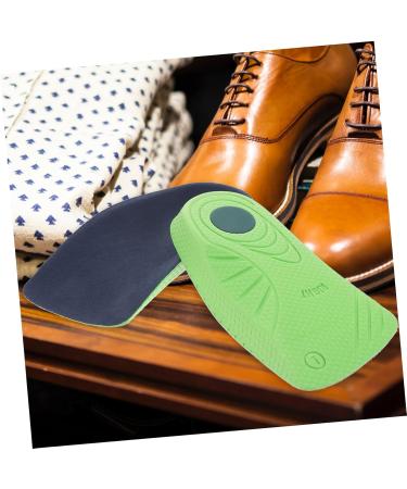 Buy Sports Insoles for Plantar Fasciitis | Arch Support Shoe Inserts | Cushioned Half Pad for Foot Comfort - Green L - Buy Online on GoSupps.com