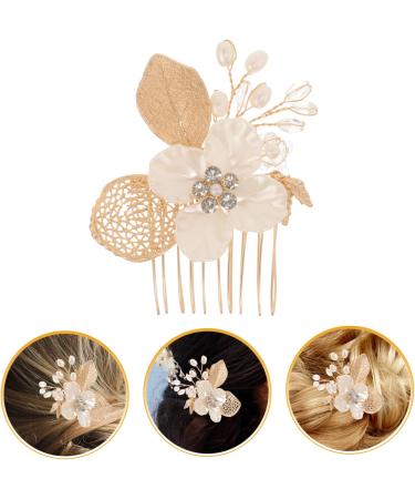 Beavorty Gold Leaf Side Comb Women Hair Pin Decorative Hair Combs Hair Comb Clip Comb Clips for Hair Girl Headpieces for Wedding Hair Side Comb Leaf Hair Accessories Bridal Hair Clips - Buy Online on GoSupps.com