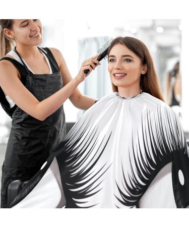Kigai Cute Eyes Barber Cape - Waterproof Hair Cutting Cape for Men & Women | Professional Hairdressing with Adjustable Snap Closure - Buy Online on GoSupps.com