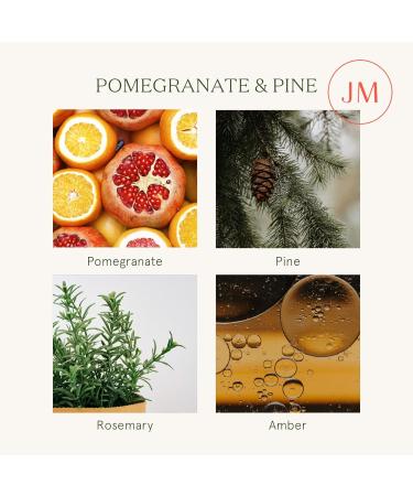 La Jolie Muse Pomegranate Pine Scented Candle - 19oz Luxury Glass Jar Candle for Home - Long Burning 120 Hours - Christmas Gifts for Women - Buy Online on GoSupps.com