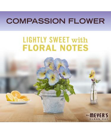 MRS. MEYER'S CLEAN DAY Hand Soap, Made with Essential Oils, Compassion Flower, 12.5 fl. oz - Pack Of 3 12.5 Fl Oz (Pack of 3) - Buy Online on GoSupps.com