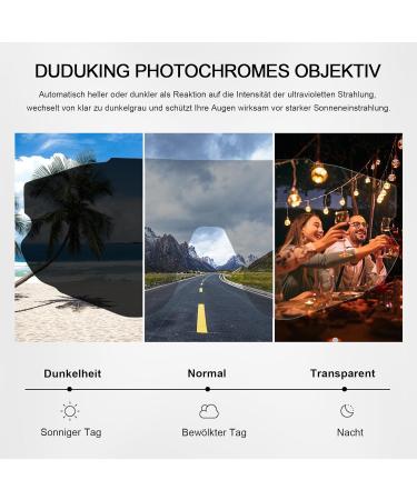 Duduking Self-Tinting Polarized Sunglasses for Men & Women - UV400 Sports Cycling Glasses for Outdoor Activities - Buy Online on GoSupps.com