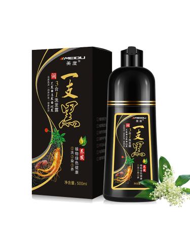 BELEZALIB Meidu Instant Black Hair Dye Shampoo for Gary Hair  Permanent Hair Color Shampoo for Women & men  3 in 1 Herbal Ingredients Coloring Shampoo in 5 Minutes  500ml