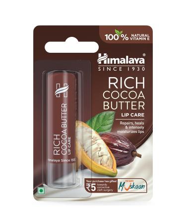 Rich Cocoa Butter Lip Care 4.5g Mint-o-Coco | With Natural UV Protection Ultra Moisturization & Added Shine for Lips.