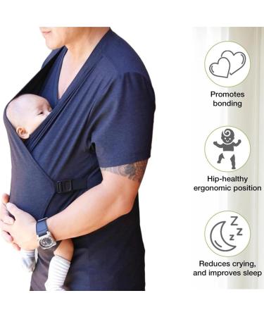 HEGZA Men's Kangaroo Dad T-Shirt | 2-in-1 Skin to Skin Baby Carrier Tank Top XL - Best for Dads & Babies - Buy Online on GoSupps.com