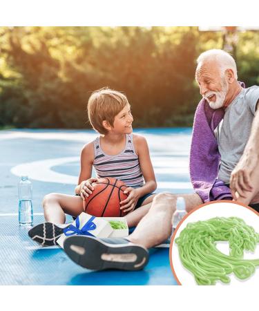 Mr. Warm Basketball Net Outdoor 2023 Upgrade Glow in The Dark | All Weather Anti Whip Nightlight Luminous | 12 Loop Fluorescent Green Replacement - Buy Online on GoSupps.com