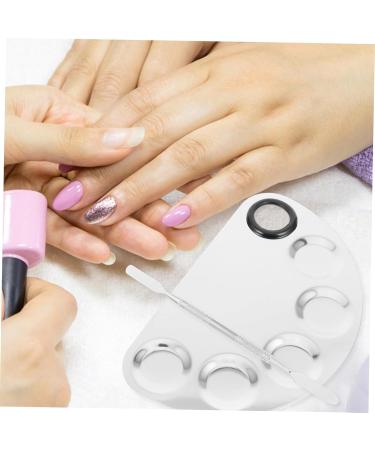 3 ensembles Palette de M lange pour Ongles Acier Inoxydable avec Spatules Professionnel pour Nail Art Salon et Maquillage Personnel - Buy Online on GoSupps.com