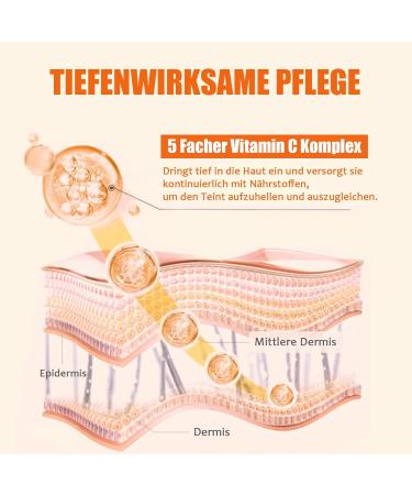 Cr me de maquillage la vitamine C cr me correctrice de couleur CC anti-cernes claircissante cinq cr me hydratante la vitamine C imperm able et longue dur e pour tous les types de peau - Buy Online on GoSupps.com