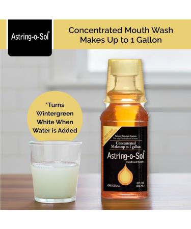 Astring-O-Sol Concentrated Mouthwash and Gargle Freshens Breath Cleans Mouth and Promotes Oral Hygiene Highly Concentrated Formula for Long-Lasting Use 8 Fl Oz - Buy Online on GoSupps.com