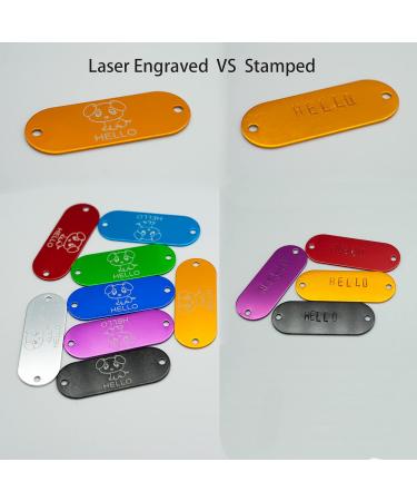 StayMax Aluminum Engraving Blanks Tags Stamping Blanks Tags with 2 Holes 25 Pack (Black) - Buy Online on GoSupps.com