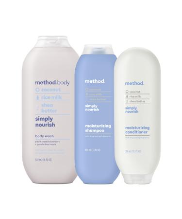 Method Body Wash and Hair Care Gift Set Simply Nourish