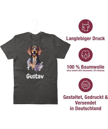 Personalized Dachshund T-Shirt for Dog Owners - Custom Gift | Shirtracer 4XL Dark Gray - Buy Online on GoSupps.com