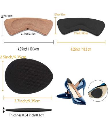 12 Pairs Heel Cushion Pads & 5 Pairs Non-Slip Shoe Pads - Self-Adhesive Insoles for Foot Care & Anti-Slip Protection - Buy Online on GoSupps.com