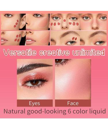 Matte Blush Liquid Makeup Lightweight Highlighter Blush Stick Natural Effect Liquid Blush Stick Waterproof Long Lasting For All Skin Types Natural Look (#04) - Buy Online on GoSupps.com