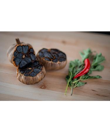 Black Garlic Whole Bulbs - Fermented/Aged Naturally (24 Bulbs (1 kg)) 1 kg (Pack of 1) - Buy Online on GoSupps.com