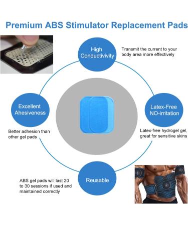 Zociko EMS Gel Pad - Abdominal Muscle Stimulator Spare Parts for EMS Training & Electro Muscle Stimulation - Buy Online on GoSupps.com