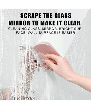 Shakven Squeegee Sponge Brush Sponge Brush Rubber Squeegee Scrubber for Cleaning - Household Cleaner Brush to Reach Tight Spaces for Bathroom Glass Kitchen Cooktops Pink - Buy Online on GoSupps.com