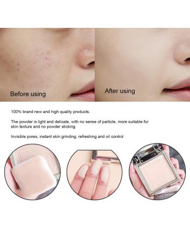 Pressed Powder Oil Control Matte Finish Repair Moisturizing Waterproof Long Lasting Face Concealer Makeup Powder for Dry/Wet Skin (Light) - Buy Online on GoSupps.com