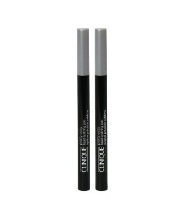 Pack of 2 x Clinique Pretty Easy Liquid Eyelining Pen Color Black, 0.01 oz each Travel Size, Unboxed