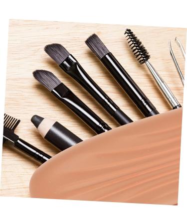 Balacoo 4pcs Silicone Makeup Brush Holder Travel Bag | Cosmetic Brush Storage | Miss Lipstick Rack - 20.3x3CM | International Shipping Available - Buy Online on GoSupps.com