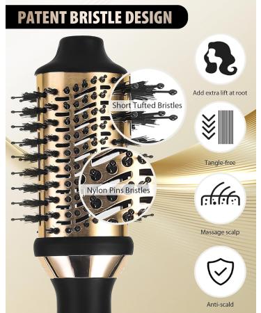 Buy 4 in 1 Hair Dryer Brush - Hot Air Brush Styler & Volumizer for Effortless Styling | International Shipping Available - Buy Online on GoSupps.com