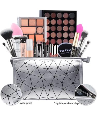 All in one Makeup Set Full Makeup Kit with Makeup Bag Portable 40Color Eyeshadow Palette Face Primer Foundation Make up Concealer Eyeliner Stamp Mascara Lip Gloss Make-up Set Travel - Buy Online on GoSupps.com