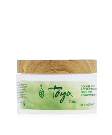 Taya Beauty Copaiba Resin Advanced Blend Volumizing Fiber-Mud - Replenishing Restorative Volumizing Styling Cream For Damaged Hair - Styling Pomade with Coconut Oil For Men and Women - 2.5 fl oz Jar