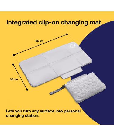Bugaboo Changing Clutch with Waterproof Mat - Light Grey M lange - Buy Online on GoSupps.com