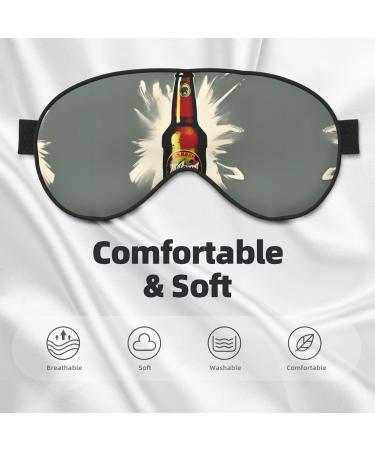 SSIMOO Beer Bubble Print Eye Mask - Ultra-Soft Light-Blocking for Comfort & Restful Sleep - International Shipping Available - Buy Online on GoSupps.com