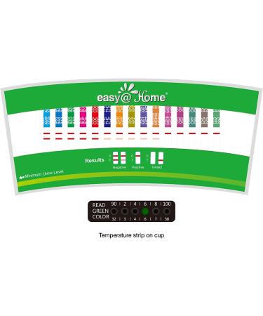 EasyHome 12 Panel Drug Test Cup Kit with Temperature Strip 5 Pack - Instant Urine Test for OPI, THC, COC, MET, OXY, AMP, BAR, BZO, MTD, MDMA, PCP, TCA - ECDOA-7124 - Buy Online on GoSupps.com