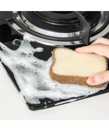 Toast Shape Dishwashing Sponge Washable Dishwashing Tools Pots and Pans Kitchen Accessories Home Cleaning Gadgets Toaststyle1packof3pieces - Buy Online on GoSupps.com