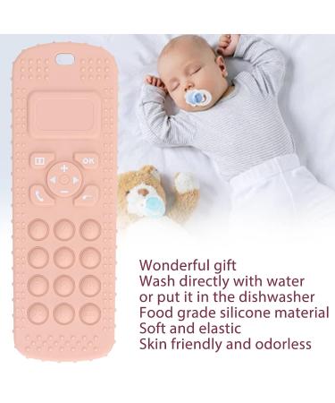Silicone TV Remote Control Teether Toy for Babies - Peach Pink - Buy Online on GoSupps.com