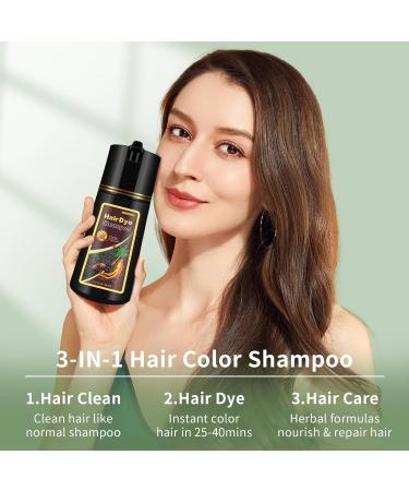 Buy Silver Gray Hair Dye Shampoo - Long-lasting Natural 3-in-1 Hair Color for Men & Women | Easy At-Home Use - 16.9 Fl Oz - Buy Online on GoSupps.com