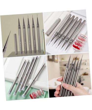 POPETPOP Nail Art Drawing Pen Gel Nails Polish Design for Nail Art Manicure Brushes for Nails Nail Diamond Pen Nail Art Pens Nail Dotting Pens Nail Art Supplies Eyeliner Brush Fine Metal 18x1cm As Shown 2 - Buy Online on GoSupps.com