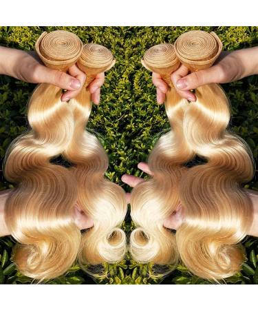 18 Inch 613 Blonde Body Wave Human Hair Bundle - 10A Grade Brazilian Virgin Hair - Unprocessed - Single Bundle - Buy Online on GoSupps.com